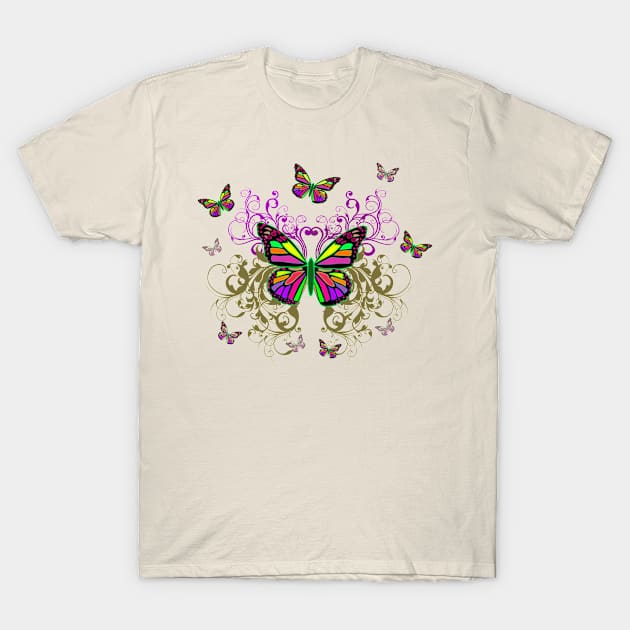 Artistic Butterfly Decoration 2 T-Shirt by AlondraHanley